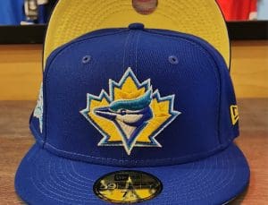 Toronto Blue Jays Royal 25th Season 59Fifty Fitted Hat by MLB x New Era Front