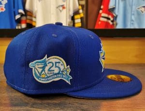 Toronto Blue Jays Royal 25th Season 59Fifty Fitted Hat by MLB x New Era Patch