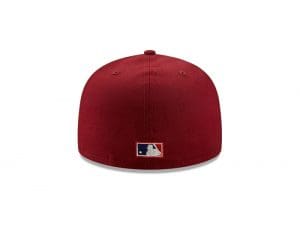 Philadelphia Phillies 1980 Logo History Maroon 59Fifty Fitted Hat by MLB x New Era Back