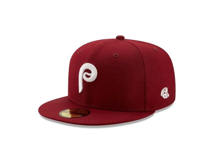 Philadelphia Phillies 1980 Logo History Maroon 59Fifty Fitted Hat by MLB x New Era