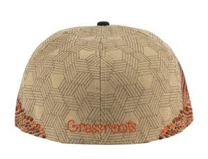 Red Rocks V3 Tan Fitted Hat by Grassroots Back