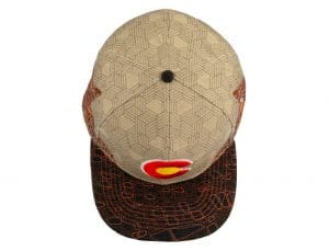 Red Rocks V3 Tan Fitted Hat by Grassroots Top
