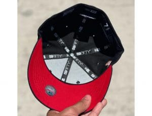 St. Louis Cardinals Black Red 59Fifty Fitted Hat by MLB x New Era Bottom