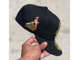 St. Louis Cardinals Black Red 59Fifty Fitted Hat by MLB x New Era Patch