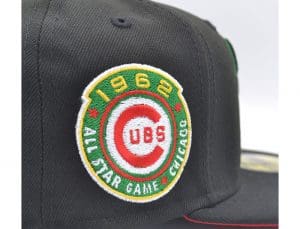 Chicago Cubs 1962 All-Star Game Black Red 59Fifty Fitted Hat by MLB x New Era Patch