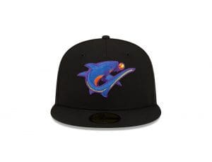 MiLB Pitch Black 59Fifty Fitted Hat Collection by MiLB x New Era Front