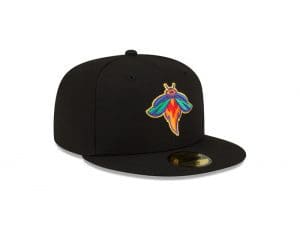 MiLB Pitch Black 59Fifty Fitted Hat Collection by MiLB x New Era Right