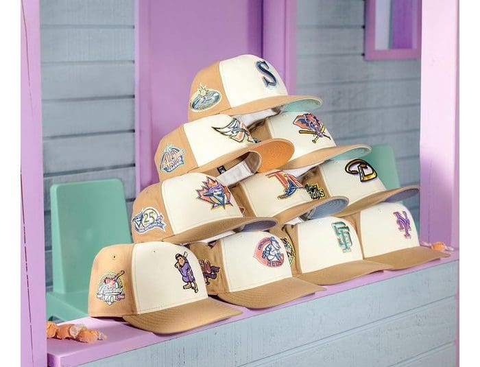 MLB Sugar Shack 2 Lavender And Mint 59Fifty Fitted Hat Collection by MLB x New Era