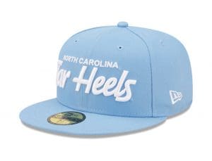 North Carolina Tar Heels Carolina Blue 59Fifty Fitted Hat by NCAA x New Era Front