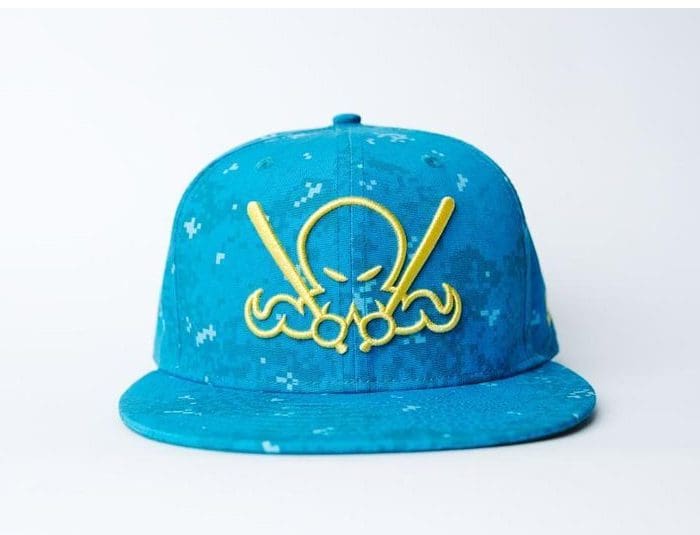 Aqua Digicamo OctoSlugger 59Fifty Fitted Hat by Dionic x New Era
