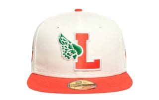 L-Wing Cream Orange Green 59Fifty Fitted Hat by Leaders 1354 x New Era