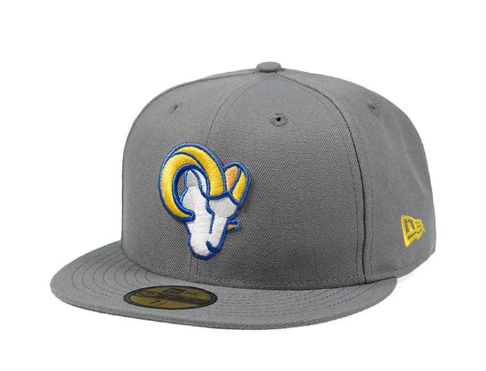 Los Angeles Rams Storm Grey Edition 59Fifty Fitted Hat by NFL x New Era