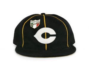 Mystery Ballcaps Of Mexico Fitted Hat Collection by Ebbets Black