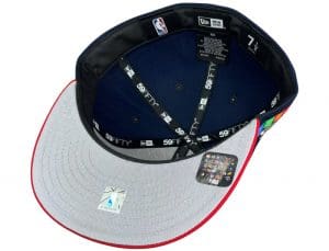 Philadelphia 76ers Spectrum Logo Navy Red 59Fifty Fitted Hat by NBA x New Era Undervisor
