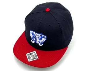 The Bull Navy Red Fitted Hat by Good Hats Front