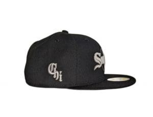 Chicago White Sox City Southside Diamond Black 59Fifty Fitted Hat by MLB x New Era Side