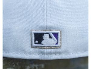 Colorado Rockies MLB All-Star Game 1998 Optic White Purple 59Fifty Fitted Hat by MLB x New Era Back