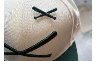 Crossed Bats Logo Chome Green 59Fifty Fitted Hat by JustFitteds x New Era