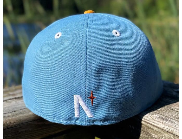 Lake Paddles Sky Blue Burnt Orange 59Fifty Fitted Hat by Noble North x