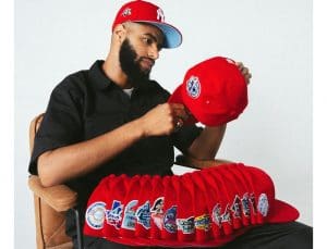 MLB Red Icy Bottom Rotations 59Fifty Fitted Hat Collection by MLB x New Era