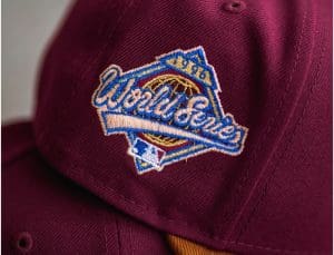 New York Yankees 1996 World Series Cranberry Peanut Peach 59Fifty Fitted Hat by MLB x New Era Patch