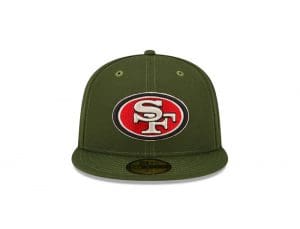 NFL Olive Pack 59Fifty Fitted Hat Collection by NFL x New Era Front