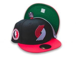 Portland Trail Blazers NBA Team Patch 59Fifty Fitted Hat by NBA x New Era Front
