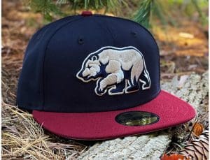Bear Explorer Navy Sandstone Alpine 59Fifty Fitted Hat by Noble North x New Era Right