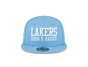 Born x Raised x Los Angeles Lakers 59Fifty Fitted Hat Collection by Born x Raised x NBA x New Era Front