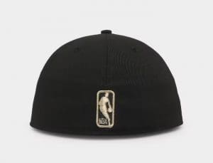 Chicago Bulls Black Gold 59Fifty Fitted Hat by NBA x New Era Back