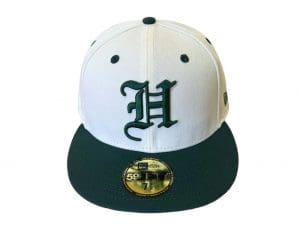 Pride Chrome Dark Green 59Fifty Fitted Hat by Fitted Hawaii x New Era