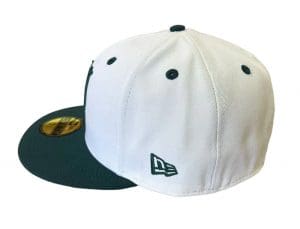 Pride Chrome Dark Green 59Fifty Fitted Hat by Fitted Hawaii x New Era Side