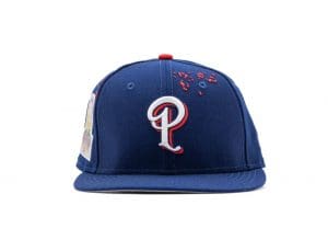 Round On The Mound Blue 59Fifty Fitted Hat by Politics x New Era Round On The Mound Blue 59Fifty Fitted Hat by Politics x New Era