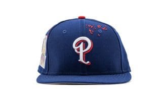 Round On The Mound Blue 59Fifty Fitted Hat by Politics x New Era