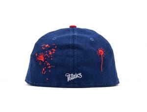 Round On The Mound Blue 59Fifty Fitted Hat by Politics x New Era Back