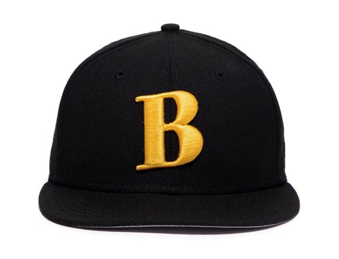 Better Gift Shop B Black Yellow 59fifty Fitted Hat by Better Gift Shop x New Era