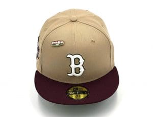 Boston Red Sox 90th Anniversary Pizzeria For Frsh 59Fifty Fitted Hat by MLB x New Era Front