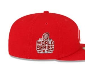 Chicago Cubs 2016 World Series Red 59Fifty Fitted Hat by MLB x New Era Patch