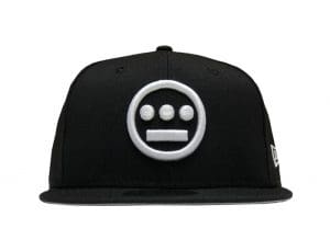 Hiero Black White 59Fifty Fitted Hat by Hieroglyphics x New Era Front