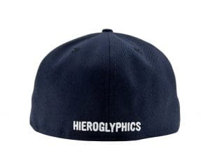 Hiero Navy White 59Fifty Fitted Hat by Hieroglyphics x New Era Back