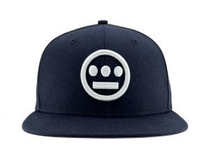 Hiero Navy White 59Fifty Fitted Hat by Hieroglyphics x New Era Front