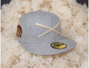 Jack Crossed Bats Logo Gray 59Fifty Fitted Hat by JustFitteds x New Era