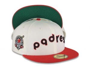 San Diego Padres 40th Anniversary Cream Red 59Fifty Fitted Hat by MLB x New Era