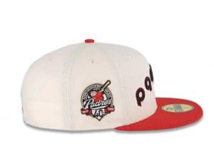 San Diego Padres 40th Anniversary Cream Red 59Fifty Fitted Hat by MLB x New Era Right