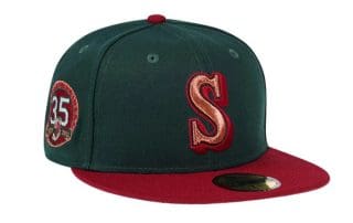Seattle Mariners 35th Anniversary Color Flip Edition 59Fifty Fitted Hat by MLB x New Era
