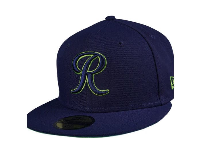 Tacoma Rainiers Navy Lime 59Fifty Fitted Hat by MLB x New Era ...