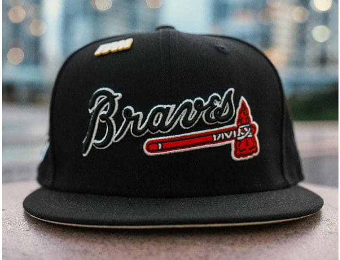 Atlanta Braves 1995 World Series New Era 59FIFTY Fitted Hats (Gray Under BRIM) 7 3/8