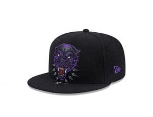 Black Panther 2022 59Fifty Fitted Hat Collection by Marvel x New Era Left