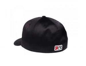 Buffalo Bisons Black Satin Retro Crown 59Fifty Fitted Hat by MiLB x New Era Back