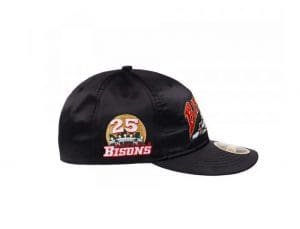 Buffalo Bisons Black Satin Retro Crown 59Fifty Fitted Hat by MiLB x New Era Patch